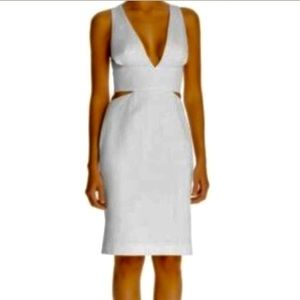 Stylestalker dress deep v neck with cutout on side fully lined